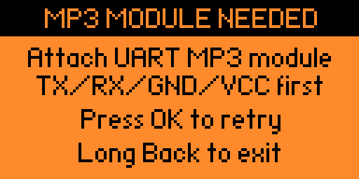 Flipper Walkman Warning Screen